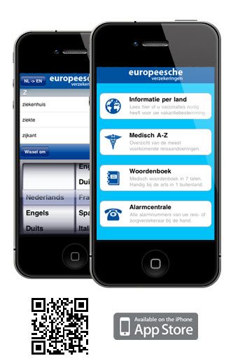Hulp op Zak app bij Europeesche reiszekeringen